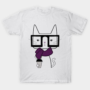 Hipster Cat T-Shirt